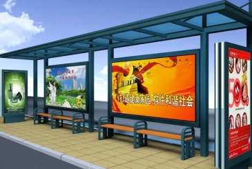 【设备】武汉市洪山区公交候车亭项目