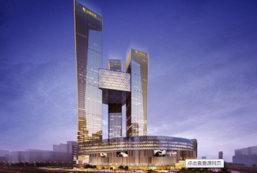 全球最高的三塔连体建筑-金鹰世界368米主体封顶